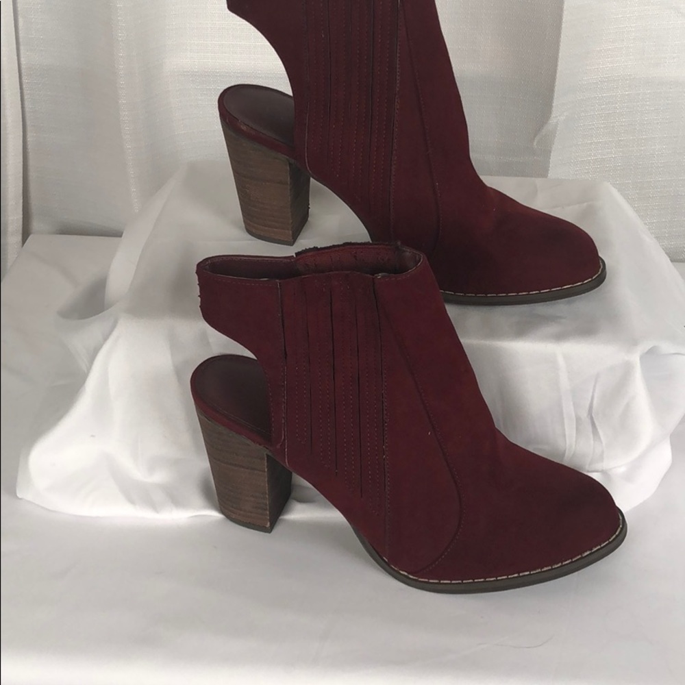 Cato suede half boots size 10